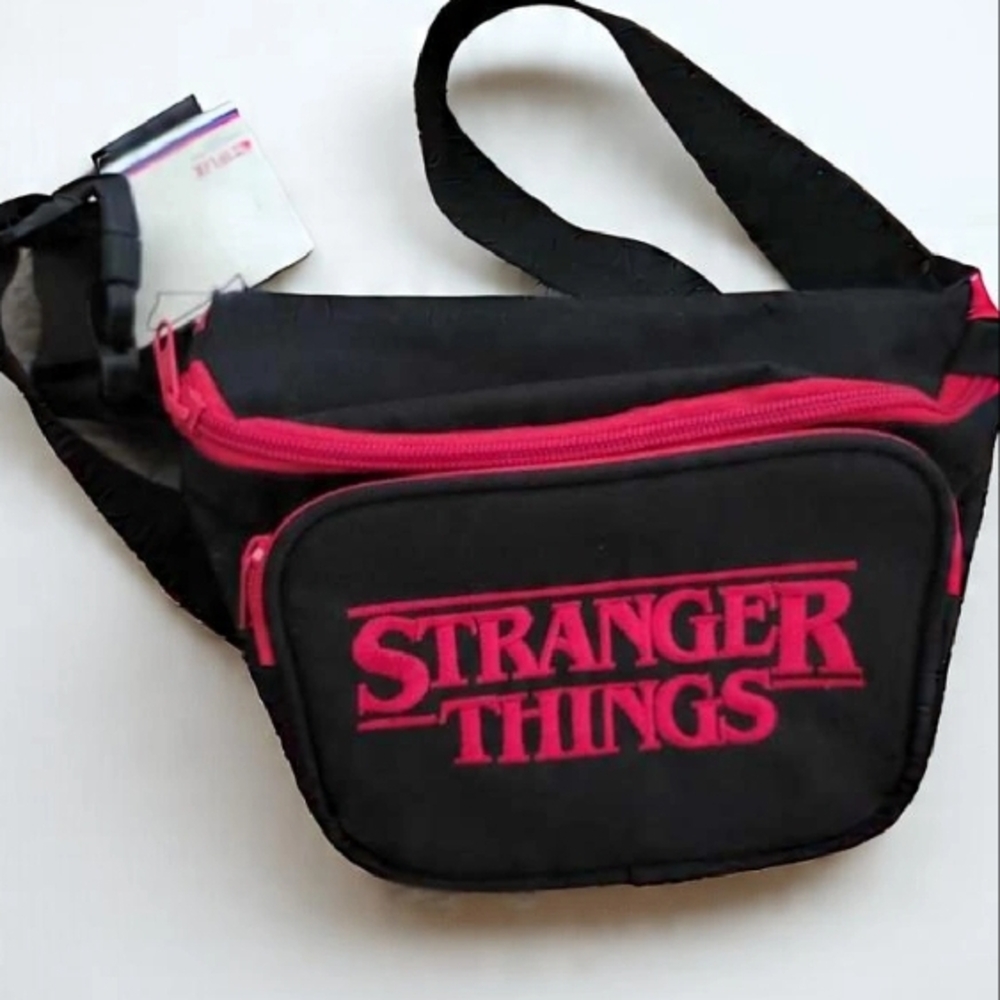 Black and Red Waist Bag
